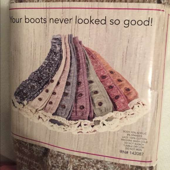 Lace Leg Warmers for Boots - Picture 3 of 3